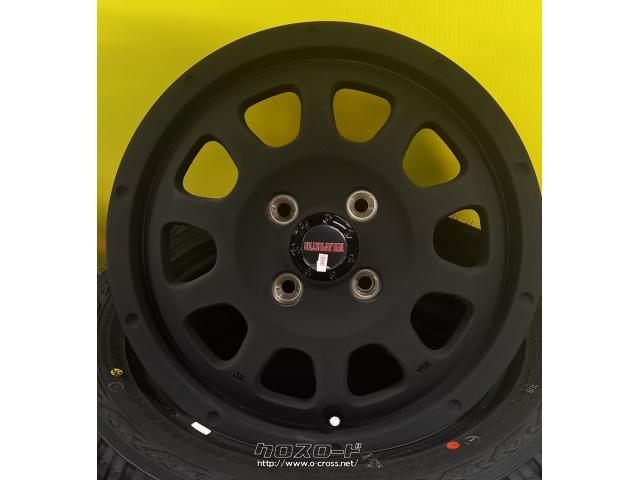 ホイール・タイヤ 14インチ ワイルドポーター クロステン マットブラック