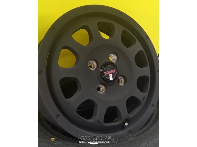 ホイール・タイヤ 14インチ ワイルドポーター クロステン マットブラック