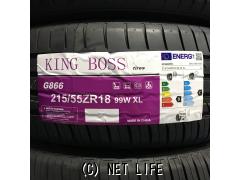 タイヤ・KB 215/55R18 G866 18インチ 新品・1.35万円・トレッド沖縄与儀店・⚫️新品タイヤ KING BOSS(キングボス) G866  215/55R18 99W XL ○タイヤ単品 1本価格 ○工賃、廃タイヤ、エアバルブ込み ○4本セット価格￥54000 |  沖縄のカー用品・車パーツ情報 - クロスロード