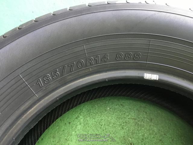 タイヤ・バリ溝YOKOHAMA185/70R14 4本×中古9部山・ご成約・ホイール