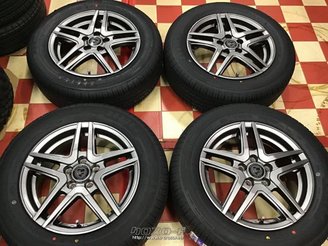 ホイール タイヤ 中古美品 15インチクレールアルミ4本set新品タイヤ J61 ご成約 ホイールガレージ西原店 中古品 ホイール 15 6j 45 100 5h タイヤ Zeetex 195 65r15 4本 新品 美品です プリウス ウィッシュ プレミオ アリオン レガシィ インプレッサ