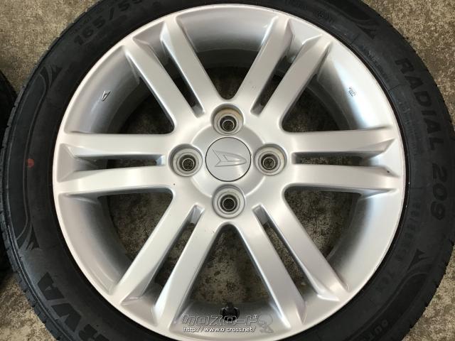 ホイール・タイヤ・15インチ中古ダイハツ純正アルミ4本SET新品タイヤ  