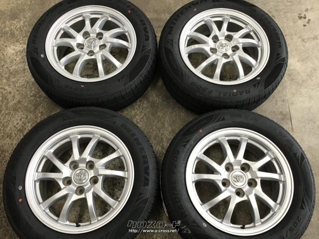 ホイール・タイヤ 16インチ中古プリウスα純正アルミ4本Set新品タイヤ J33