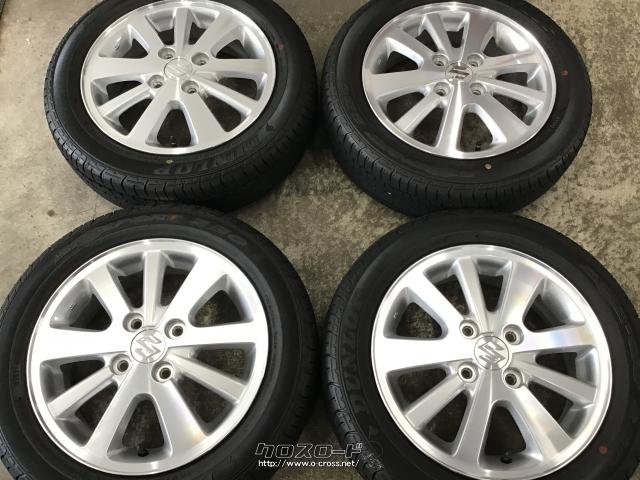 ホイール・タイヤ 14インチ中古DA17エブリィワゴン純正アルミ4本SET中古国産タイヤ K35