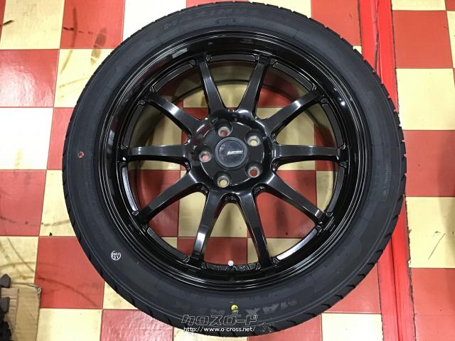 中古タイヤ17インチ レーベン BX 中古ホイール 4本 7J 17インチ PCD114.3 5穴 +38 ハブ73