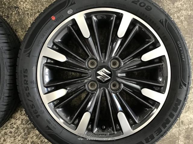 スペーシア カスタム 純正 ホイール　15インチ スズキ スペーシア カスタム MK32S MK42S 純正 15インチ タイヤ付き