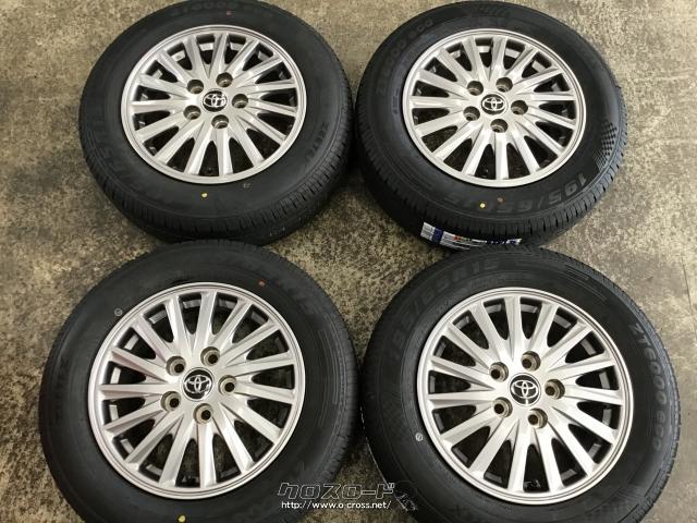 ホイール・タイヤ・15インチ中古ヴォクシー純正アルミ4本set新品タイヤ  
