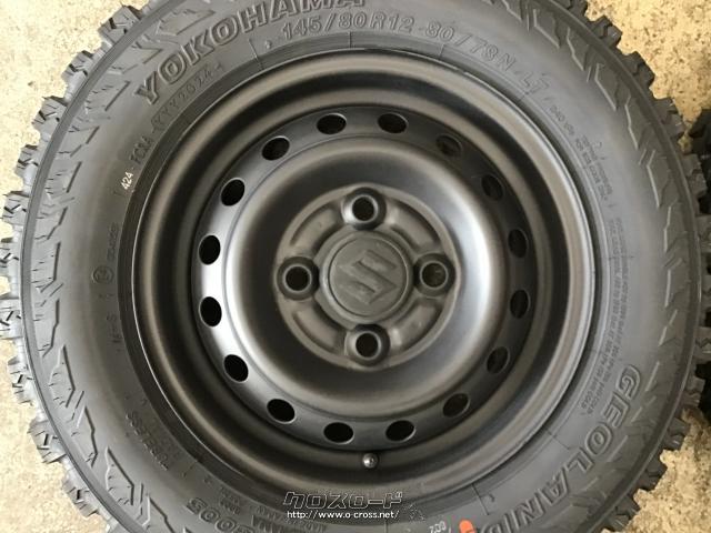 ホイール・タイヤ・12インチ中古塗装品エブリィ純正スチール4本set新品