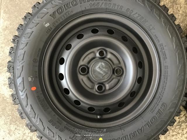 ホイール・タイヤ・12インチ中古塗装品エブリィ純正スチール4本set新品